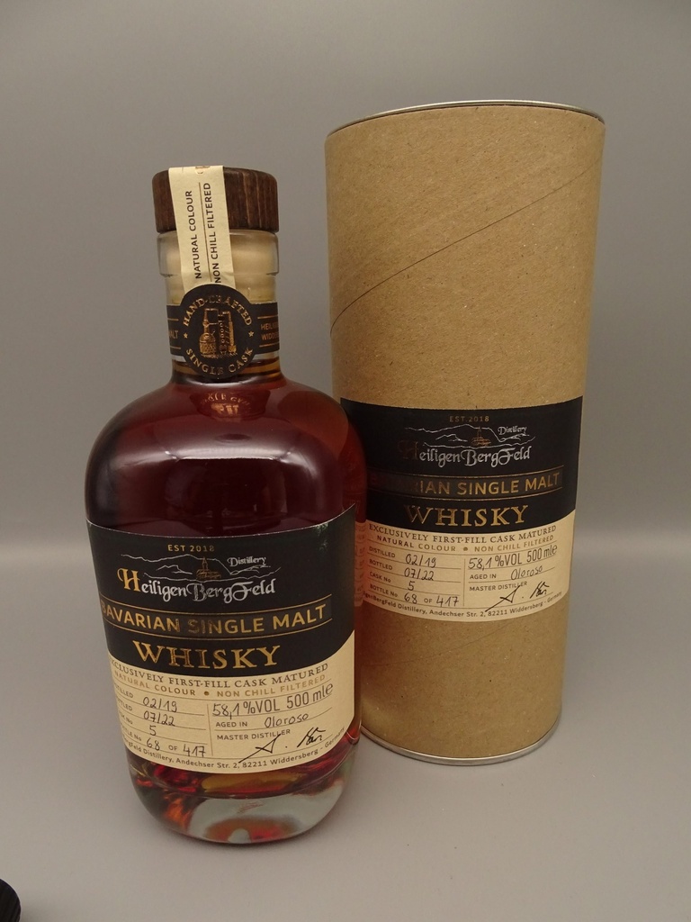 HeiligenBergFeld 2019/2022 Cask No. 5 First Fill Oloroso 58,1% 500ml
