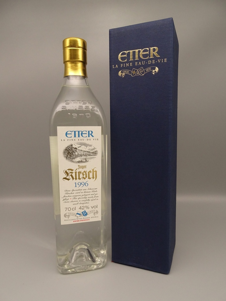 ETTER Zuger Jahrgangs-Kirsch 1996 42% 70 cl
