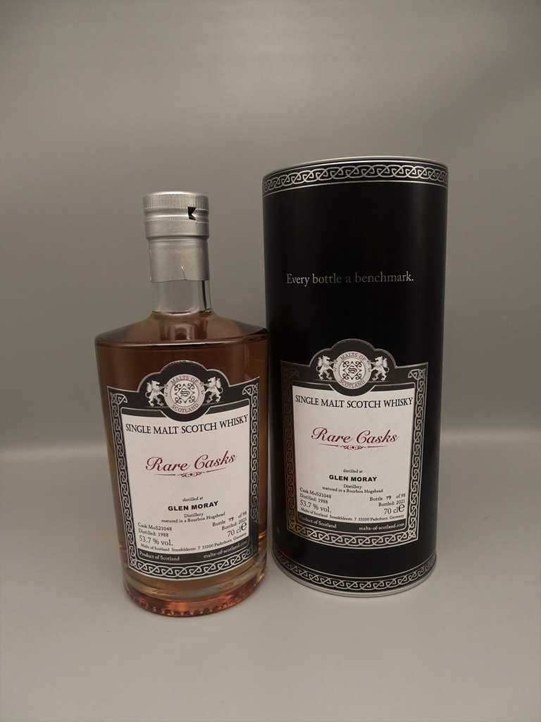 Glen Moray 1988/2022 Rare Casks Range Bourbon Hogshead 53,7%