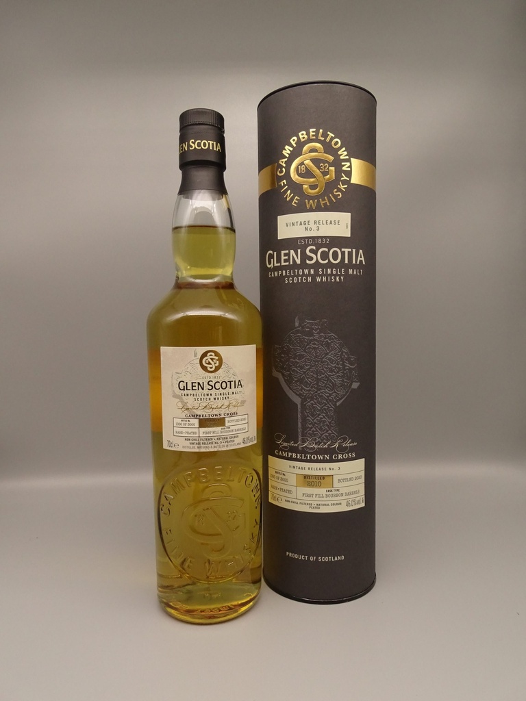 Glen Scotia Vintage 2010/2020 Release No. 3 Campbeltown Cross peated 46%