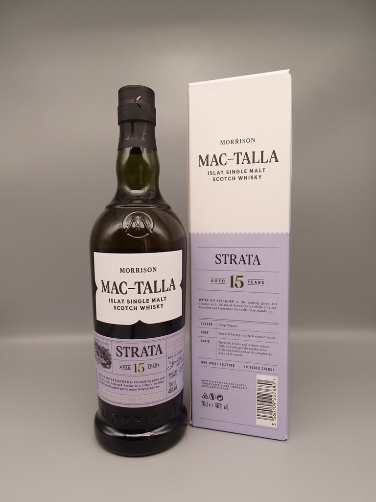 Mac-Talla STRATA 15yo Islay Single Malt Whisky 46%