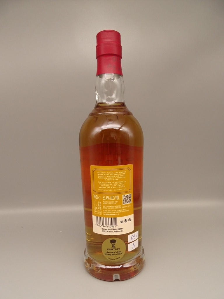 Old Perth Limited Edition Manzanilla Sherry Casks 53,4%
