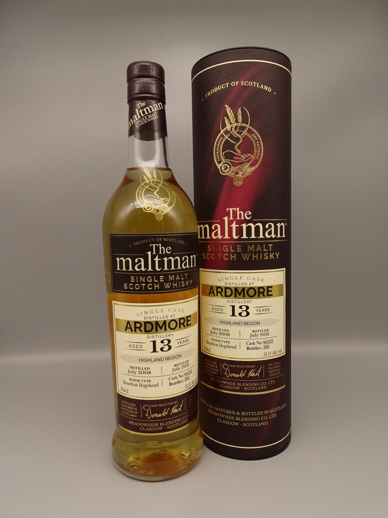 Ardmore 2008/2021 13yo Bourbon Hogshead 51,5%
