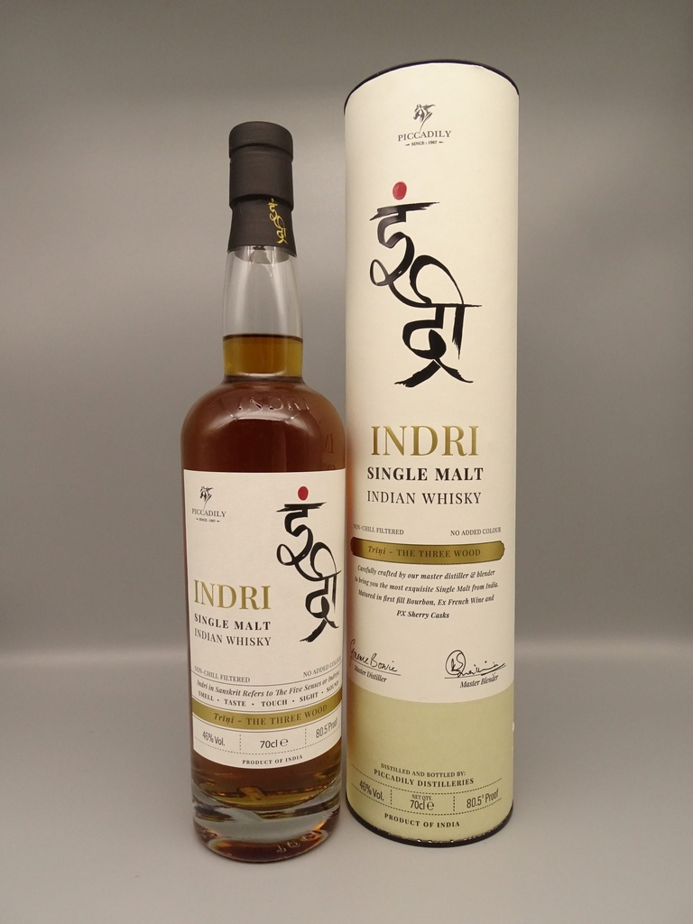 Indri Trini Indian Single Malt Whisky 46%