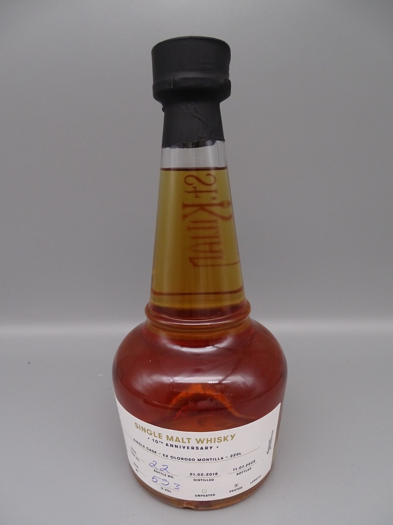 St. Kilian 2018/2025 7yo peated Oloroso Montilla 225l 10th anniversary WFL 59,3%