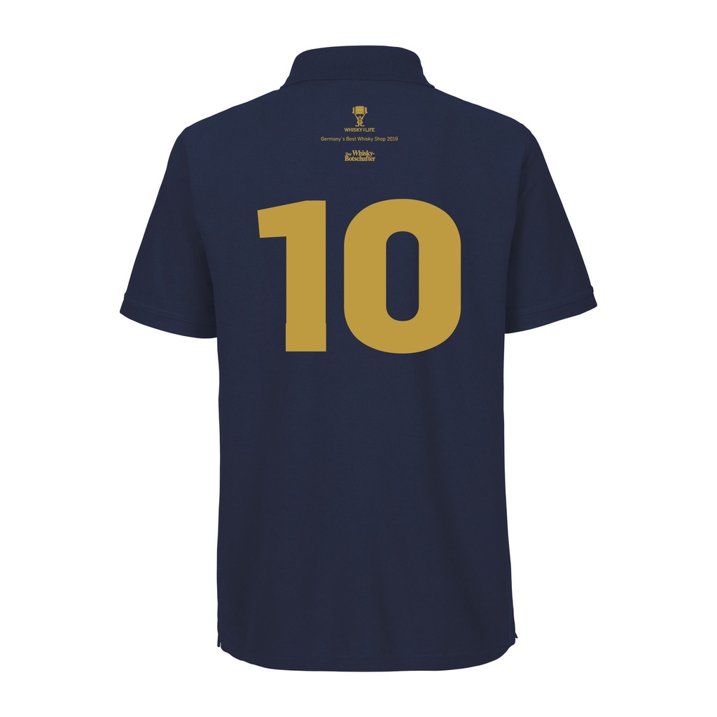 Poloshirt dunkelblau 10 Jahre WHISKY FOR LIFE