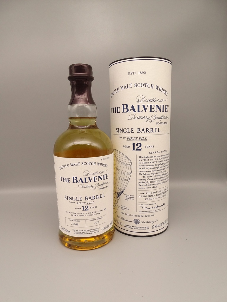 Balvenie 12yo Single Barrel 1st Fill Bourbon Cask 47,8%