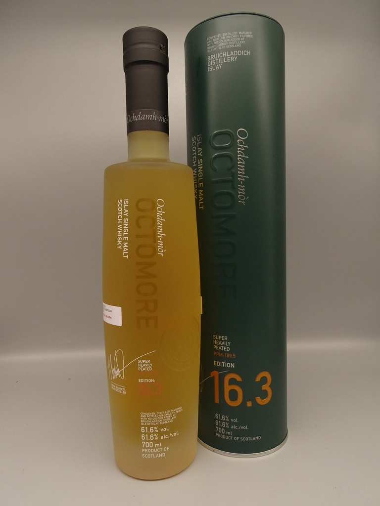 Octomore 15.3 307,2ppm American Oak & Spanish Oloroso Hogshead Casks 61,3%