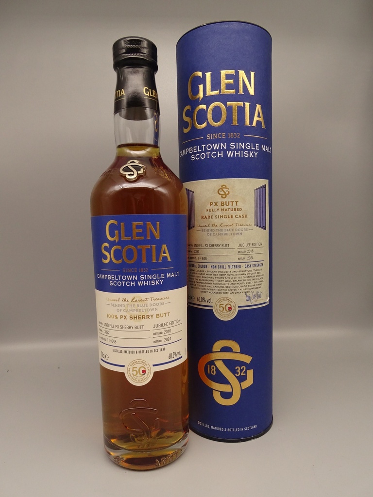 Glen Scotia 2016/2024 "100% PX SherryButt" 2nd fill #3392 60%