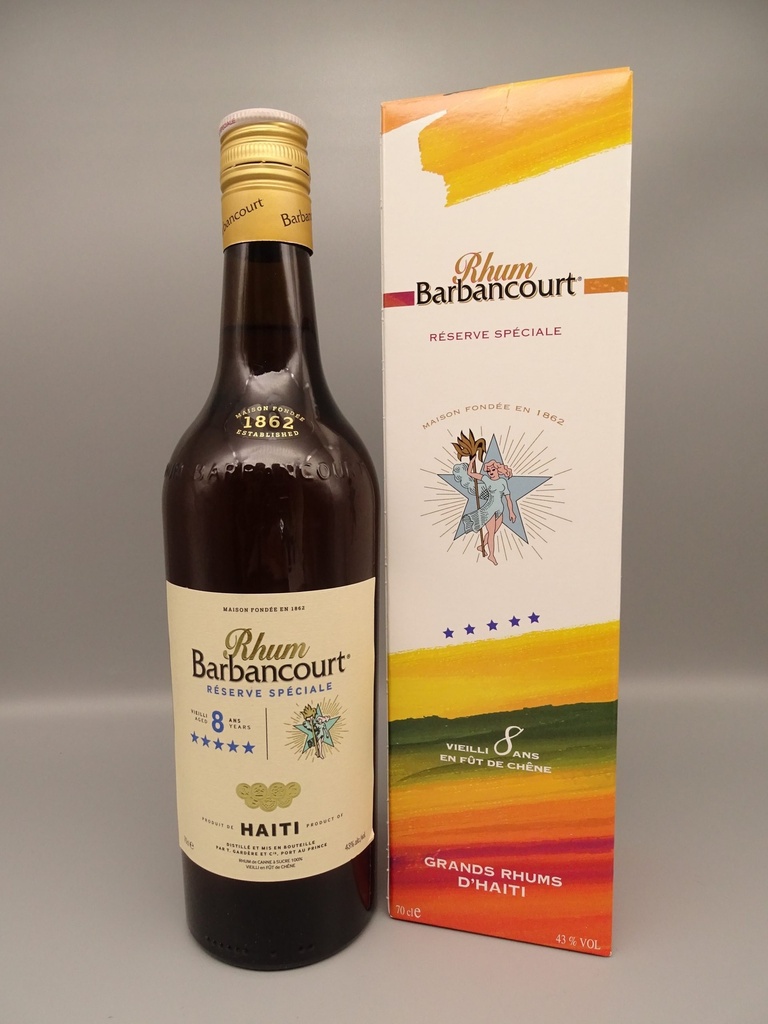 Barbancourt 8yo 100% Sugar Cane Rum Haiti 43%