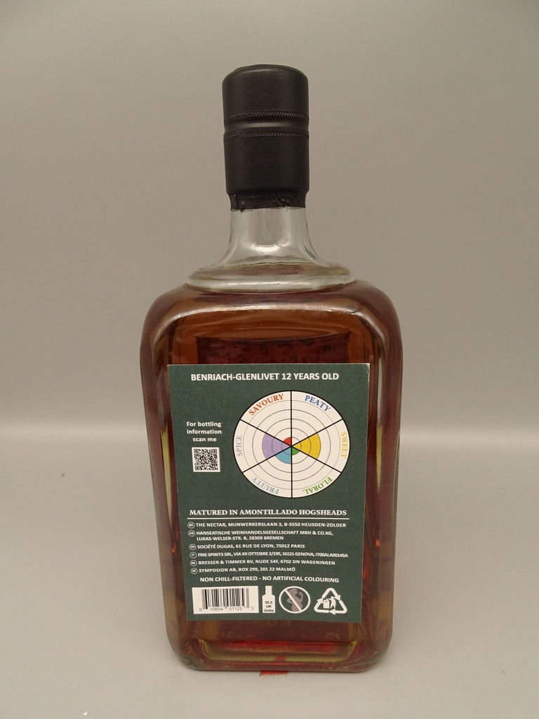Benriach-Glenlivet 12yo Amontillado Finish since 2022 46%