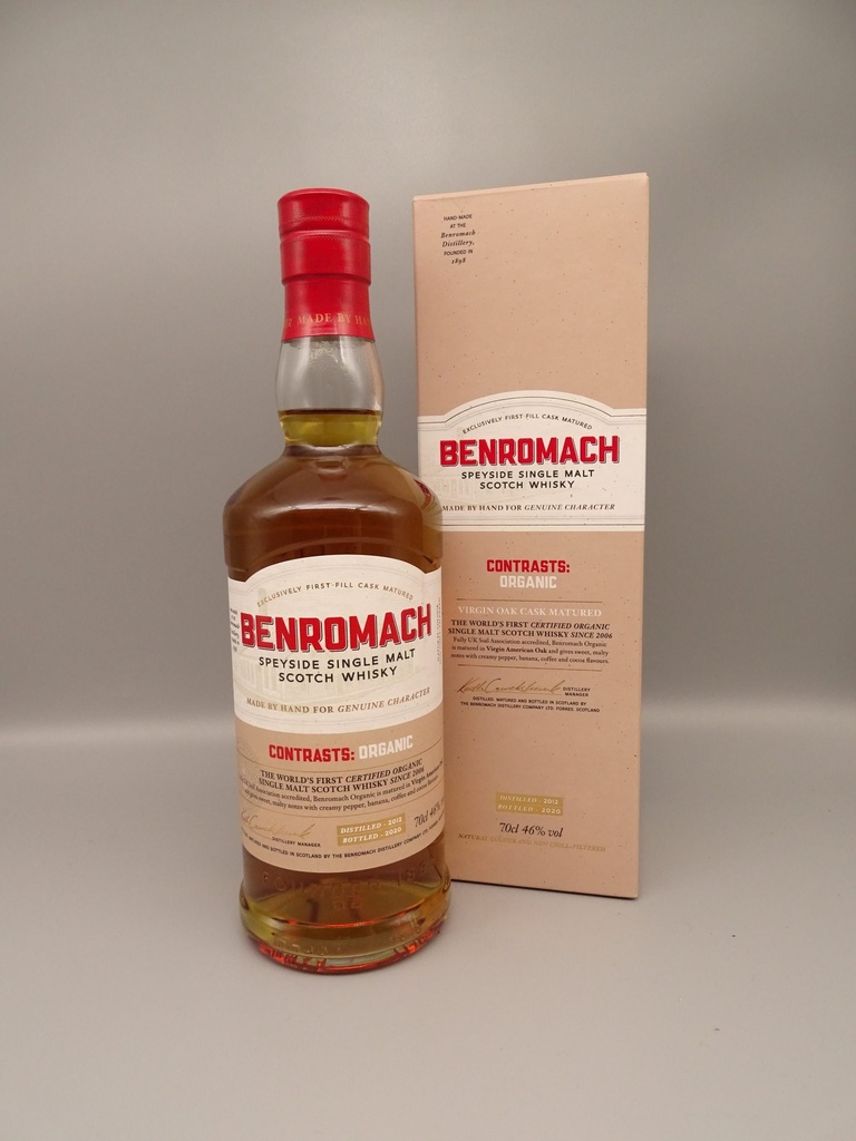 Benromach 2012/2020 "Contrasts" Organic 46% - neue Ausstattung -