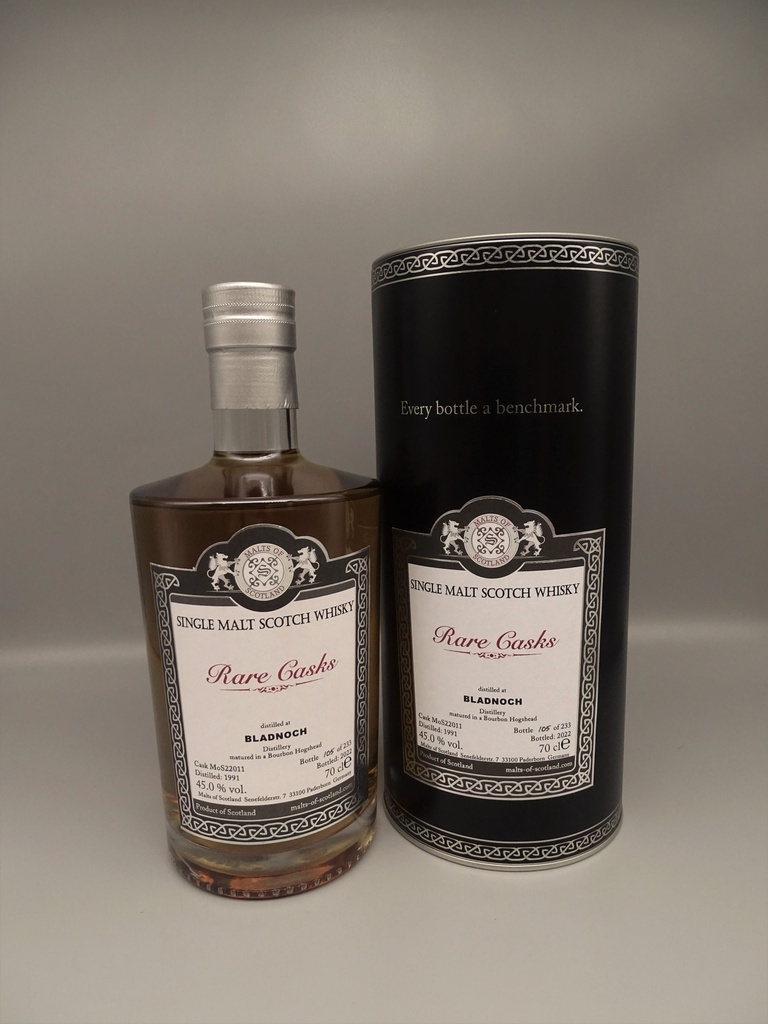 Bladnoch 1991/2022 Rare Casks Range Bourbon Hogshead 45,0%