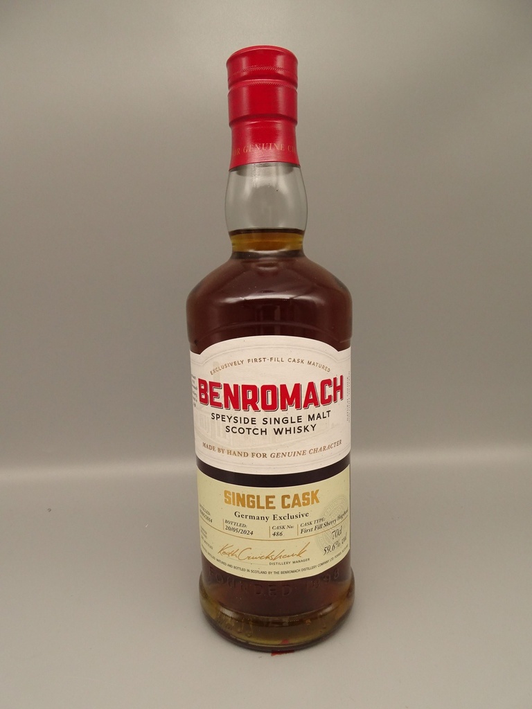 Benromach 2014/2024 10yo 1st Fill Sherry Hogshead No. 486 59,6%