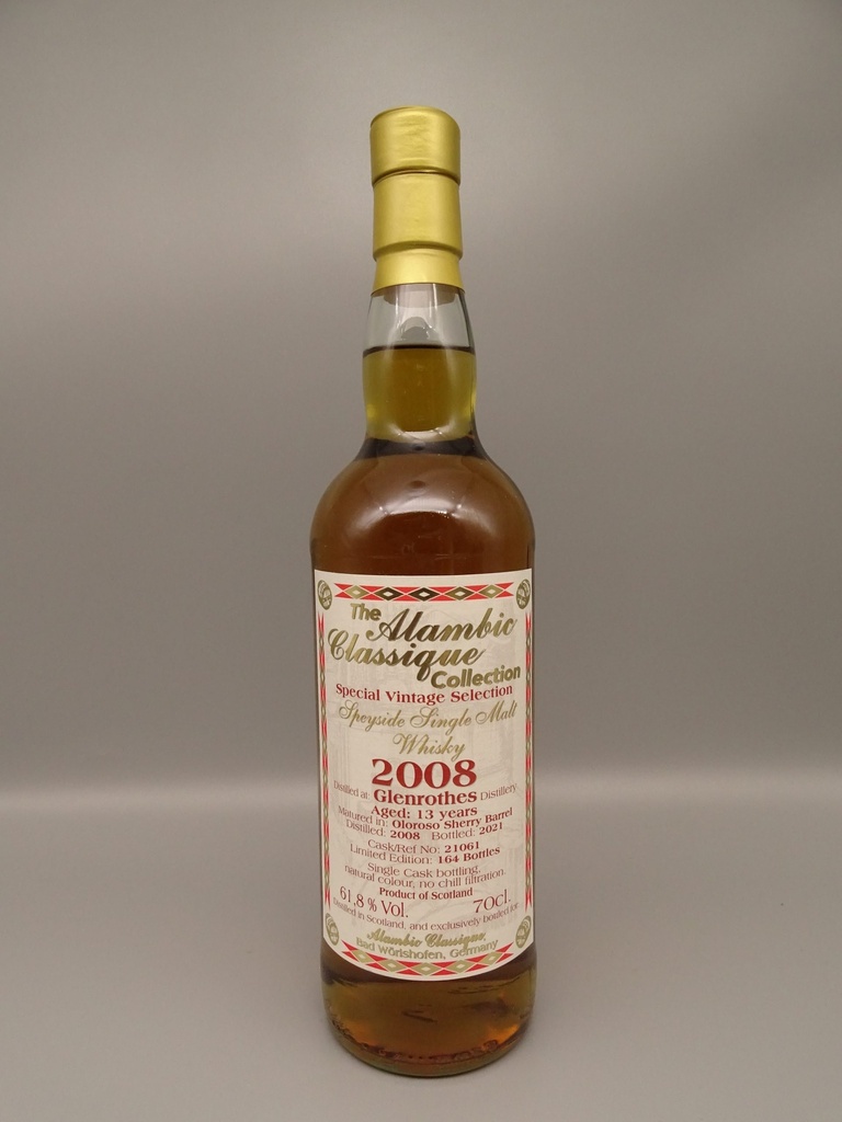 Glenrothes 2008/2021 13yo Oloroso Sherry Barrel 61,8%