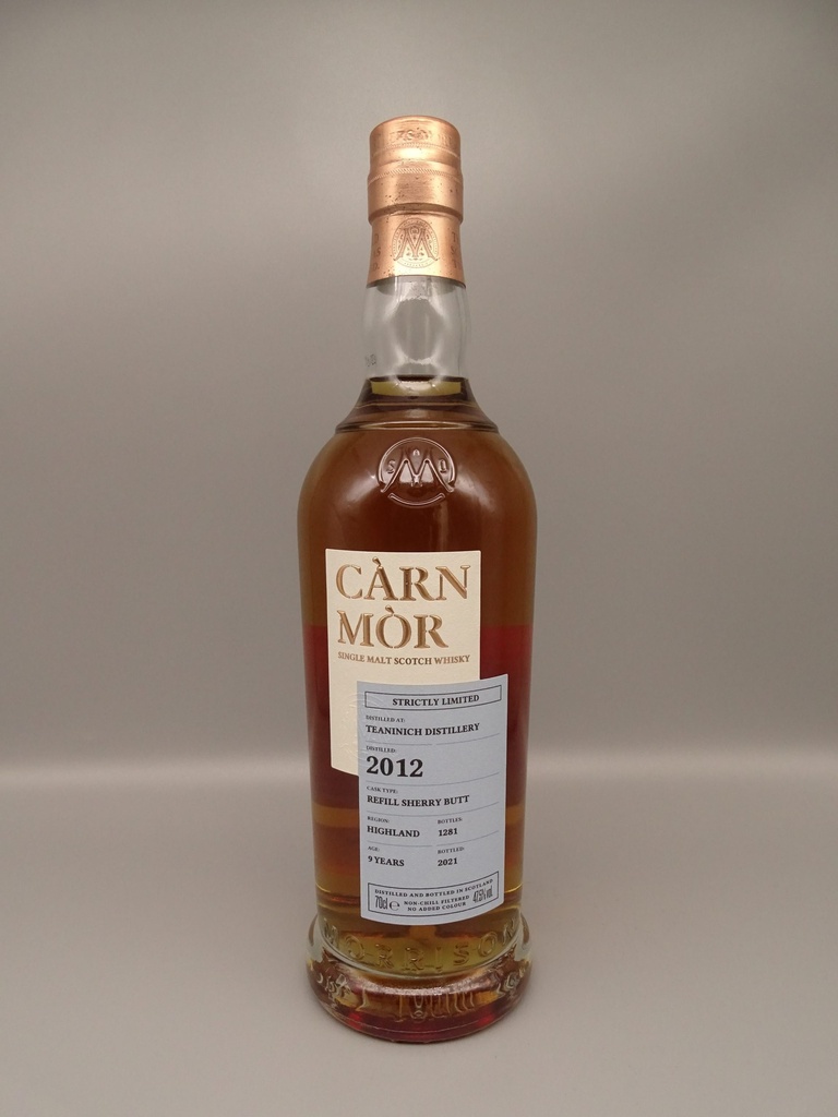 Càrn Mòr Strictly Ltd Teaninich 2012/2021 9yo Refill Sherry Butt 47,5%