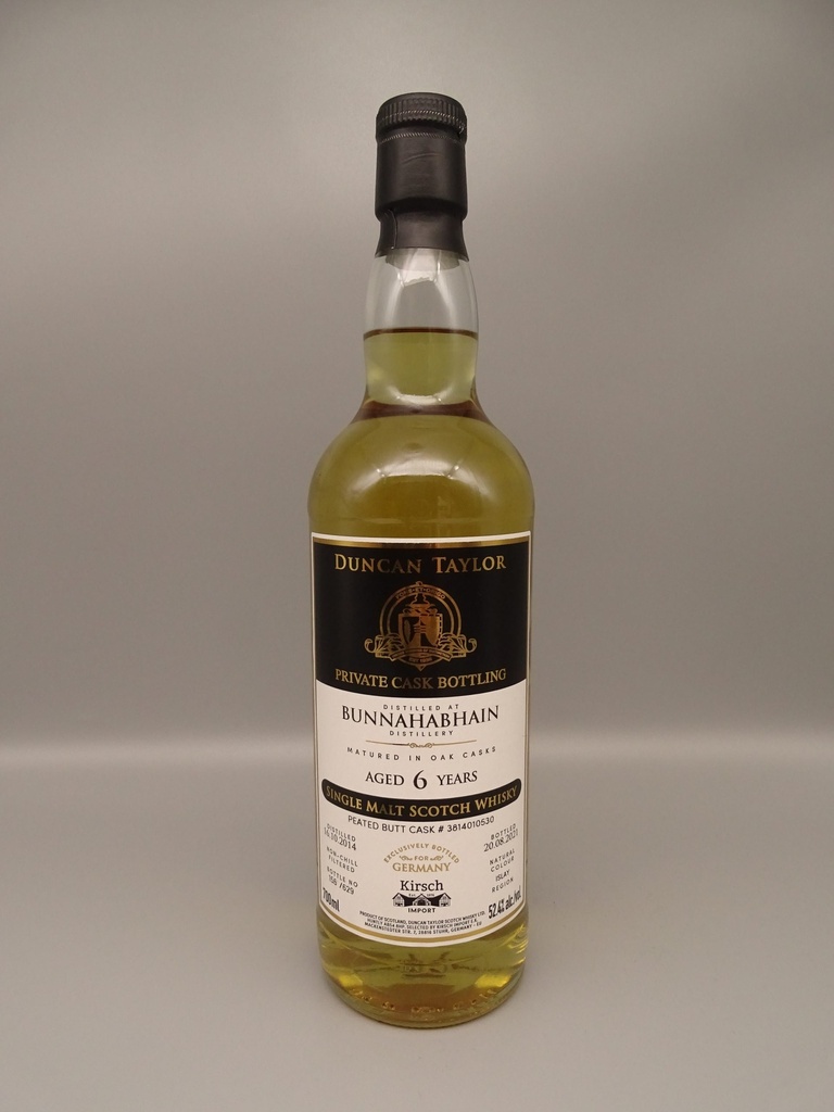 Bunnahabhain 2014/2021 6yo Peated Single Butt "Kirsch Import" 52,4%