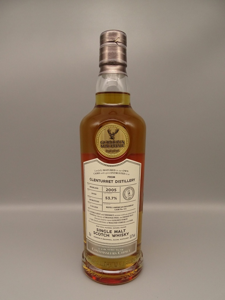 Glenturret 2005/2020 14yo Refill American Hogshead no. 111 53,7% Cask Strength
