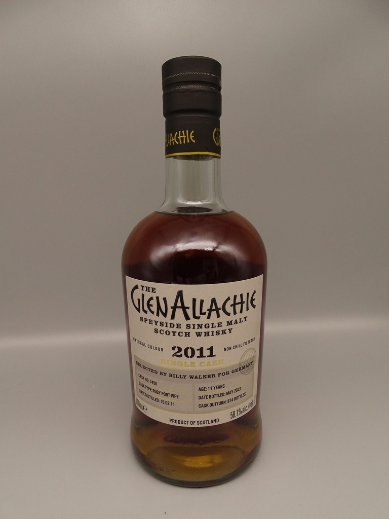 GlenAllachie 2011/2022 11yo For Germany Ruby Port Pipe #7450 58,1%