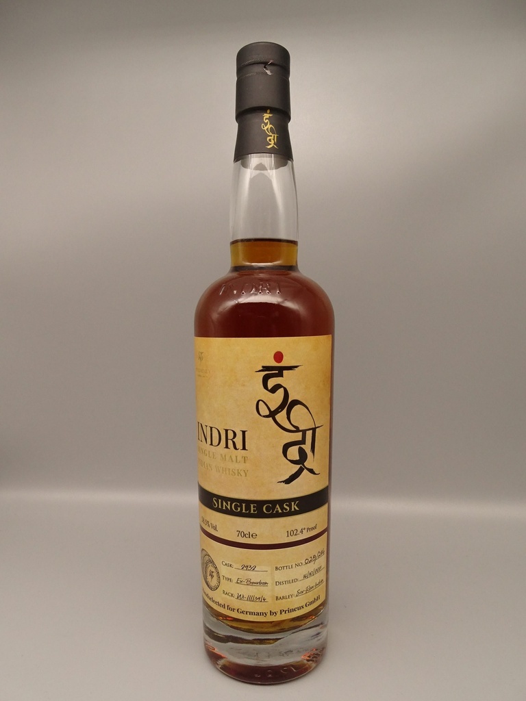 INDRI 5yo Single Bourbon Cask #2932 58,5%
