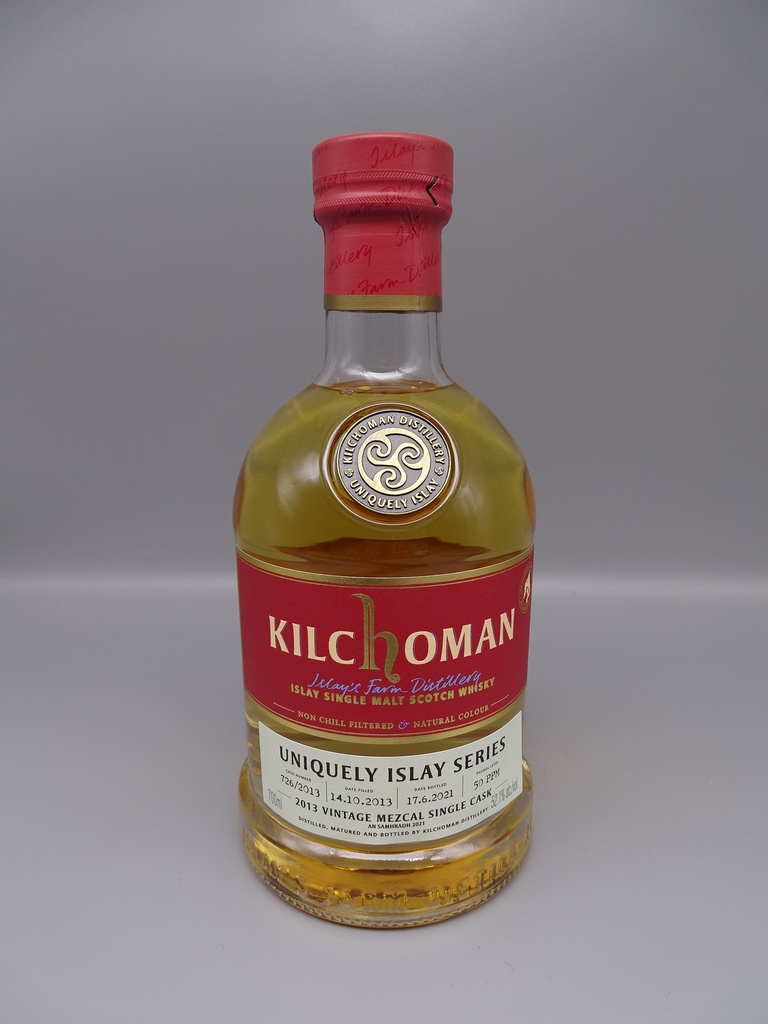 Kilchoman Vintage 2013 Uniquely Islay Series #5/9 Cask 726/2013 7y Bourbon Barrel 6m Finish in Mezcal Cask 52,1%