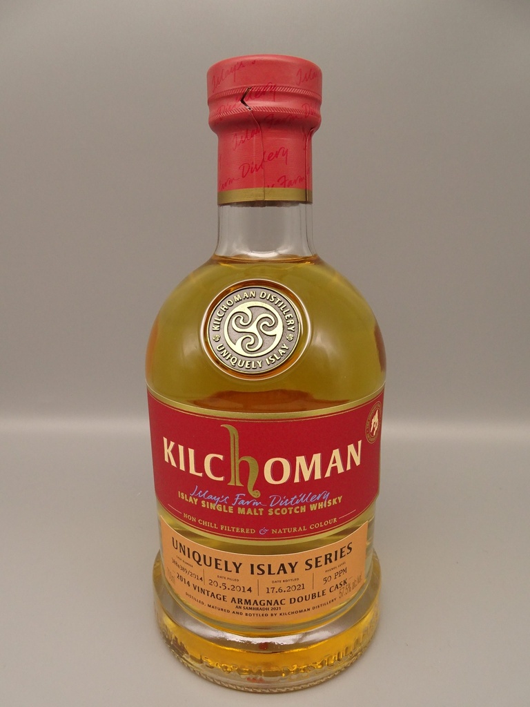Kilchoman Vintage 2014 Uniquely Islay Series #4/9 Cask 388+389/2014 6y Bourbon Barrel 7m Armagnac Cask 57,5%