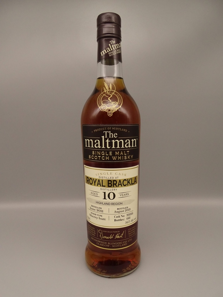 Royal Brackla 2011/2021 10yo Sherry Cask 54,1%