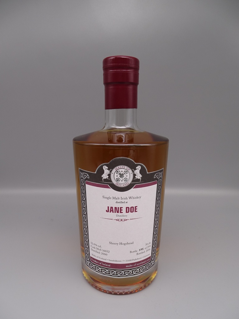 "Jane Doe" 2000/2016 Sherry Single-Hogshead 52,8% Cask Strength