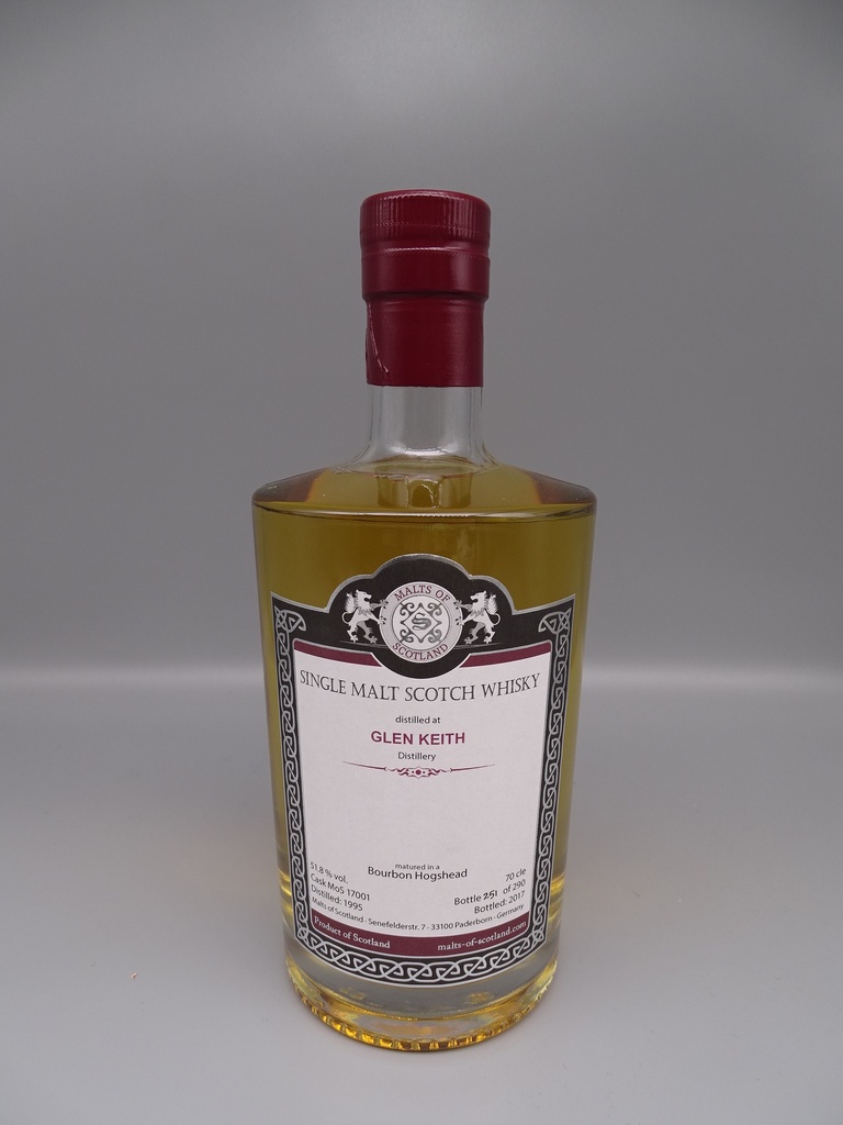 Glen Keith 1995/2017 Bourbon Single-Hogshead 51,8% Cask Strength