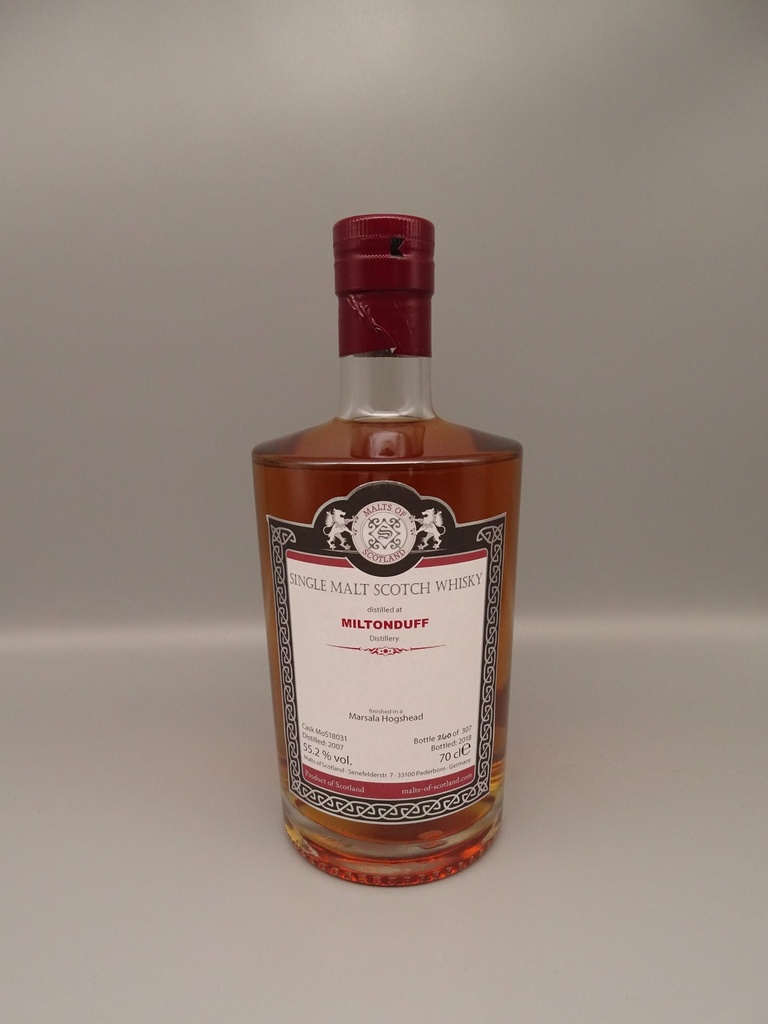 Miltonduff 2007/2018 Marsala Single Hogshead 55,2% Cask Strength