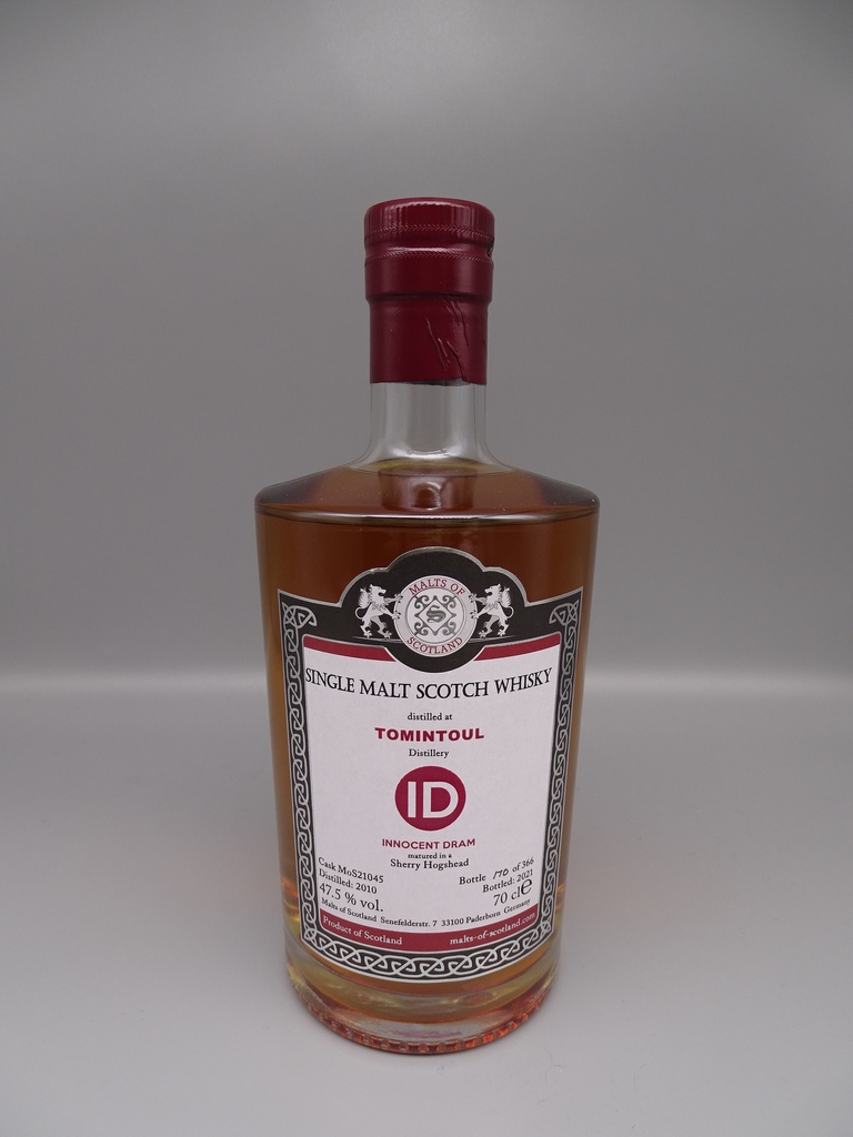Tomintoul 2010/2021 Innocent Dram Sherry Hogshead 47,5%