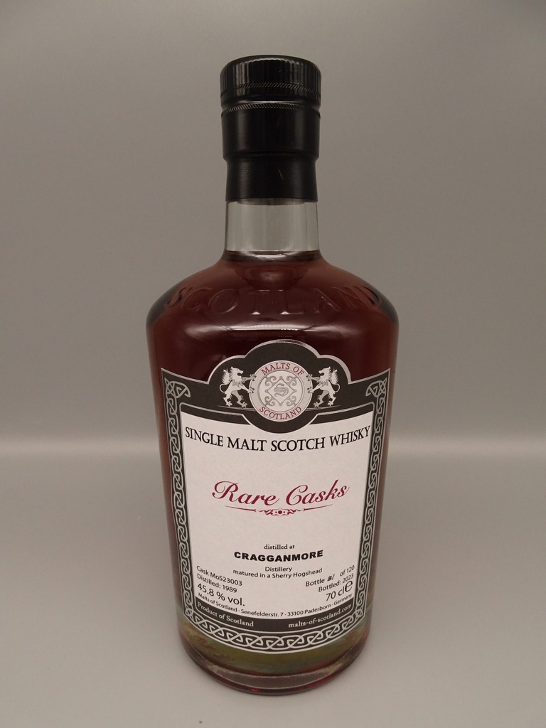 Cragganmore 1989/2023 Sherry Hogshead Rare Casks Range 45,8%