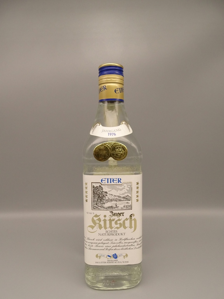 ETTER Zuger Jahrgangs-Kirsch 1976 42% 70 cl