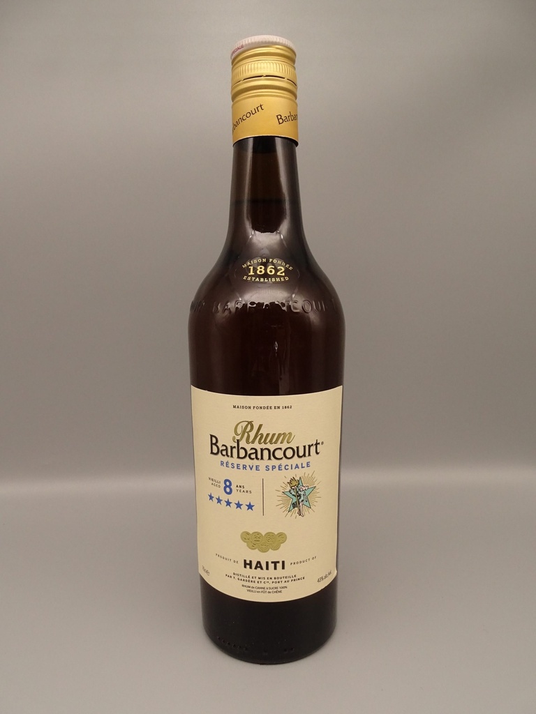 Barbancourt 8yo 100% Sugar Cane Rum Haiti 43%