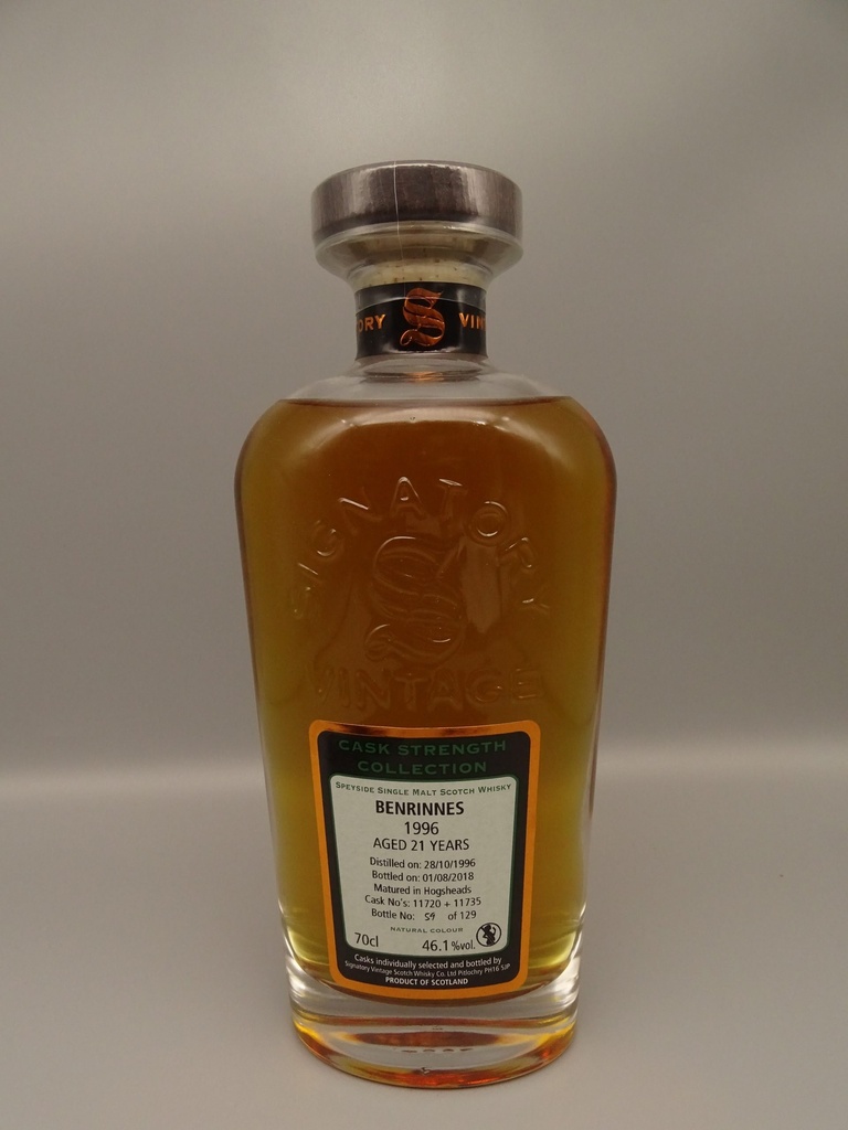 Benrinnes 1996/2018 Bourbon Single Hogshead 46,1% CASK STRENGTH