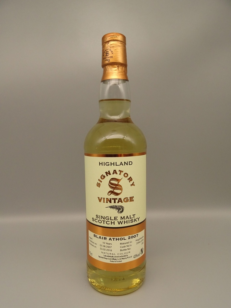 Blair Athol 2007-2018 Casks 229/4+5 43%