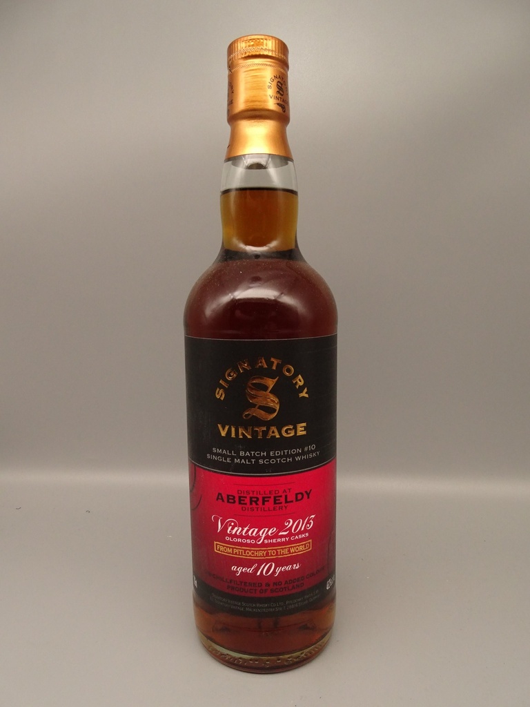 Aberfeldy 2013 10yo Signatory Small Bach #10 48,2%