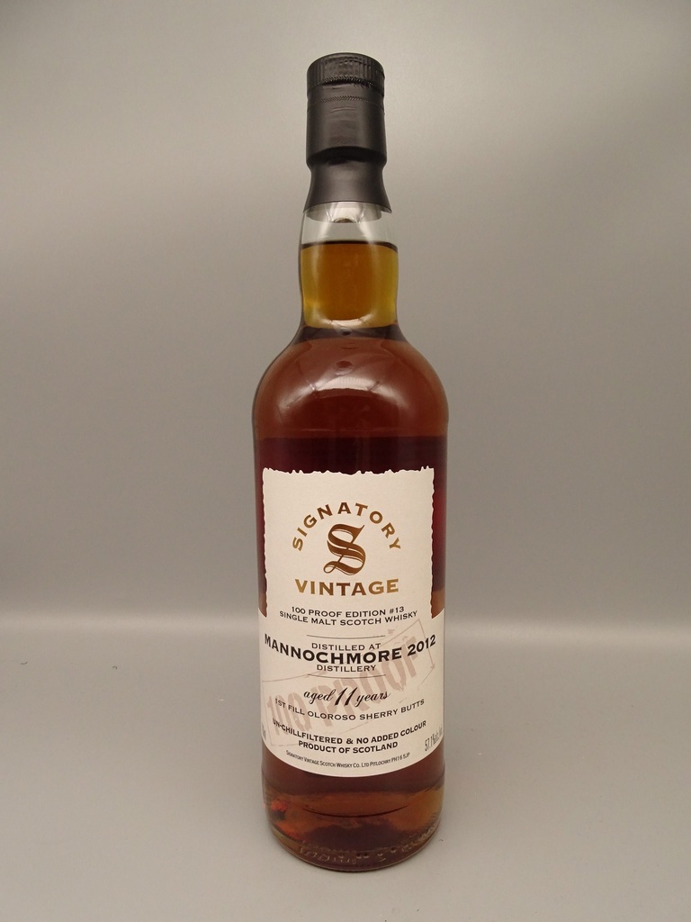 Mannochmore 2012/2024 11yo Signatory 100 Proof Edition No. 13 57,10%