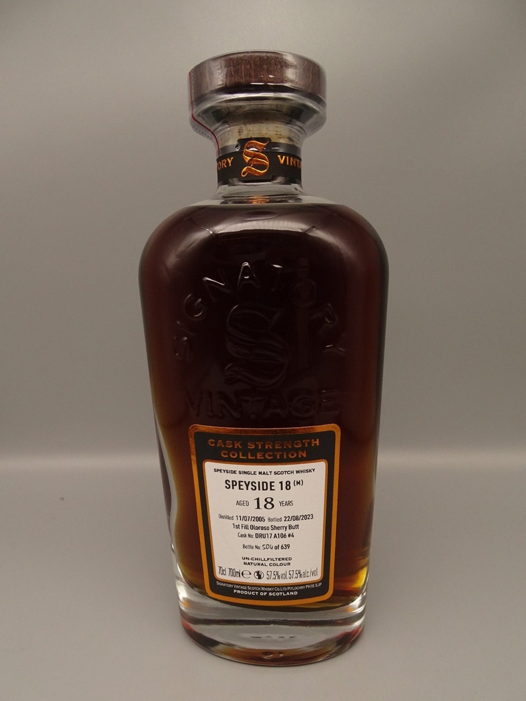 Speyside (Macallan) 2005/2023 18yo 1st Fill Oloroso Sherry Butt  no. DRU 17/A106 #4 57,5%