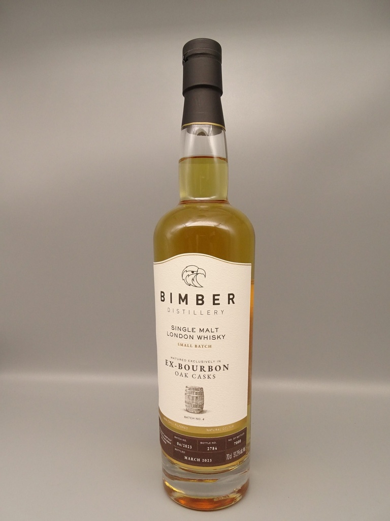 Bimber Single Malt London Whisky Bourbon Oak Batch 4 51,2% Cask Strength