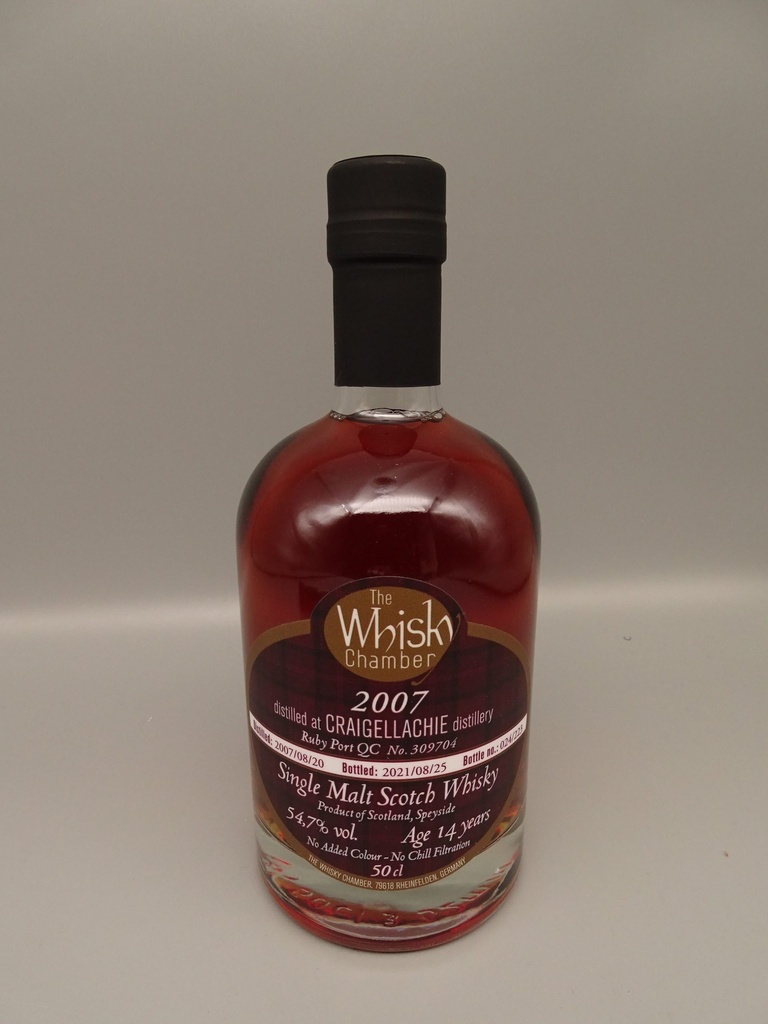 Craigellachie 2007/2021 14yo Ruby Port QC 54,7%