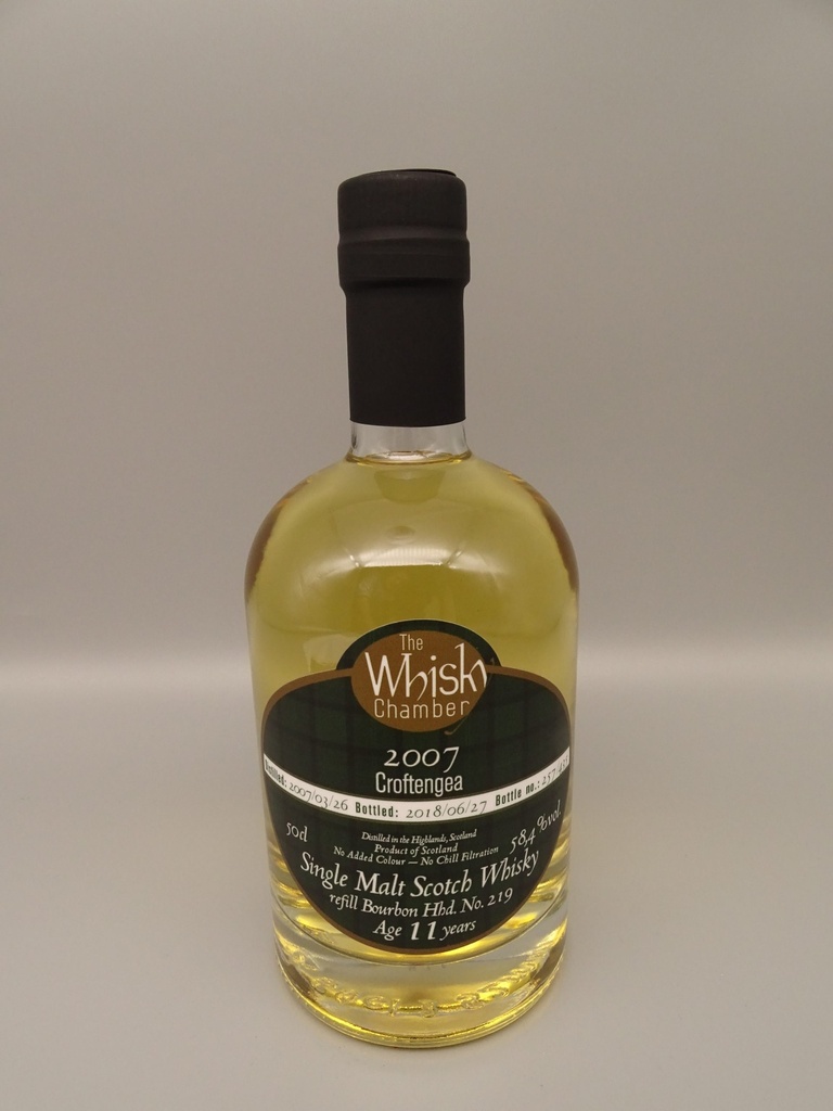 Croftengea 2007/2018 11yo (peated Loch Lomond) refill Bourbon Hogshead 58,4%
