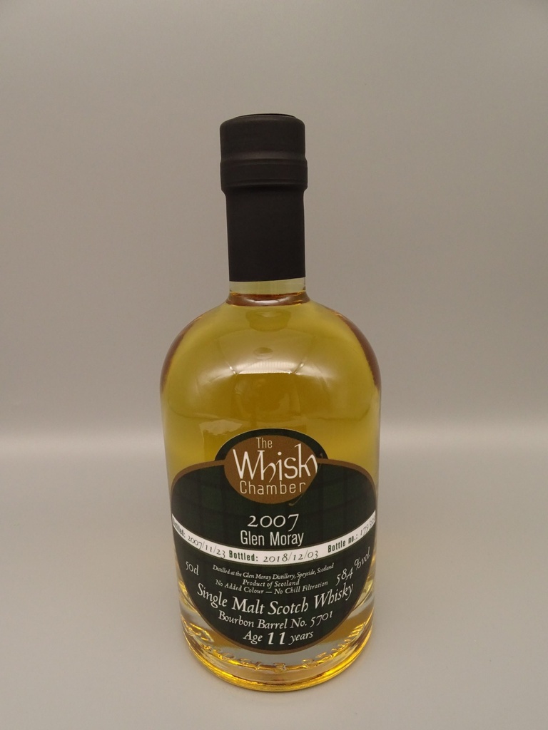 Glen Moray 2007-2018 11yo Bourbon Single Barrel 58,4%