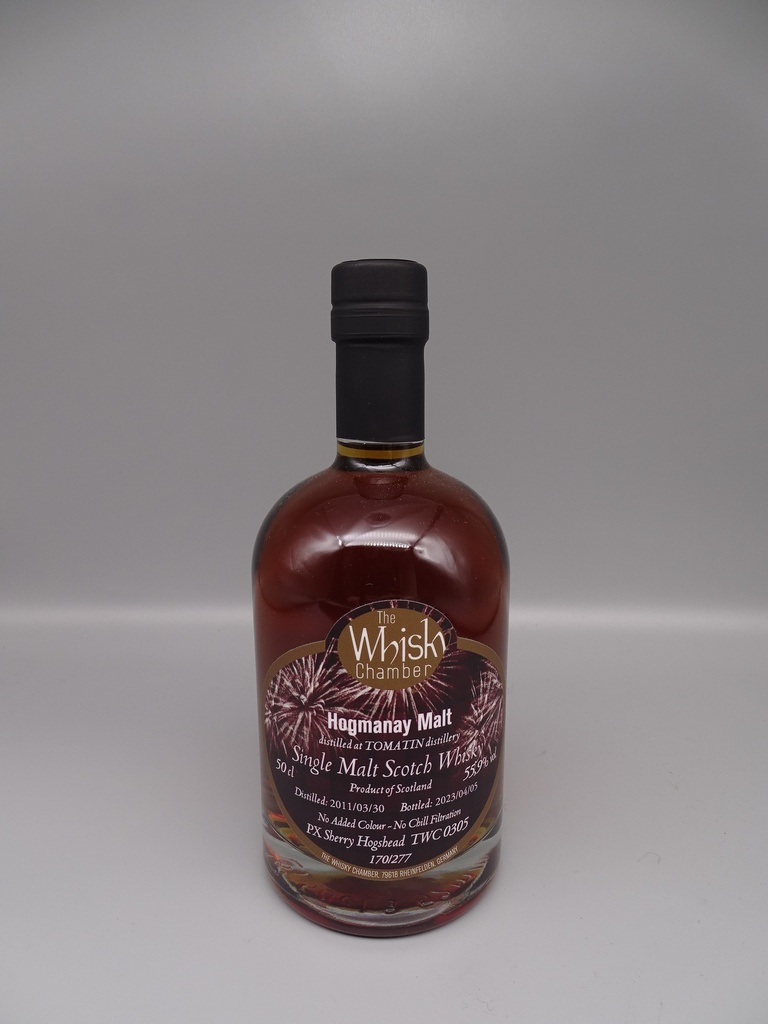 Tomatin 2011/2023 12yo HOGMANAY MALT PX Sherry Hogshead 55,9%