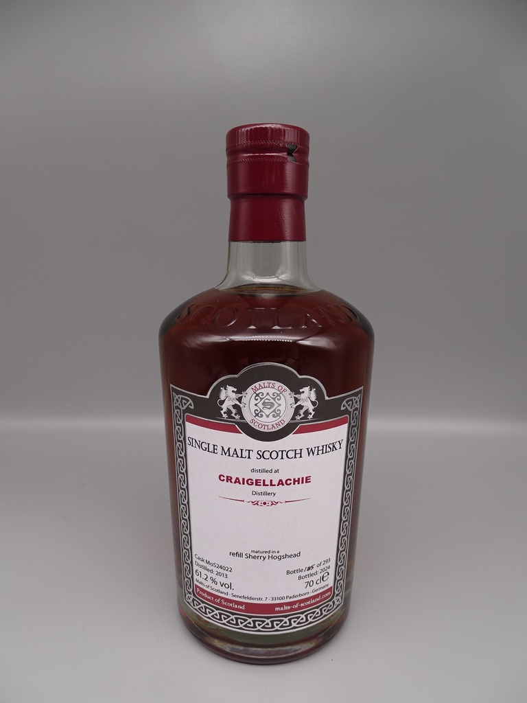 Craigellachie 2013/2024 Refill Sherry Hogshead 61,2%