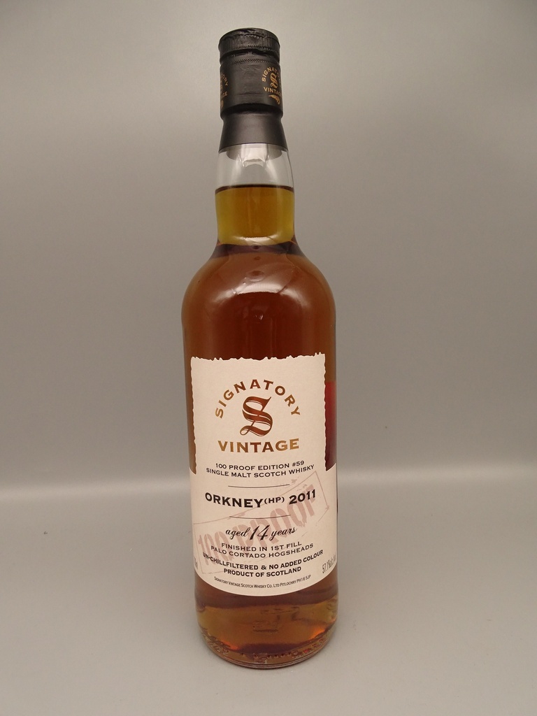 Orkney (HP) 2010/2025 14yo Palo Cortado Signatory 100 Proof Edition No. 59 57,10%