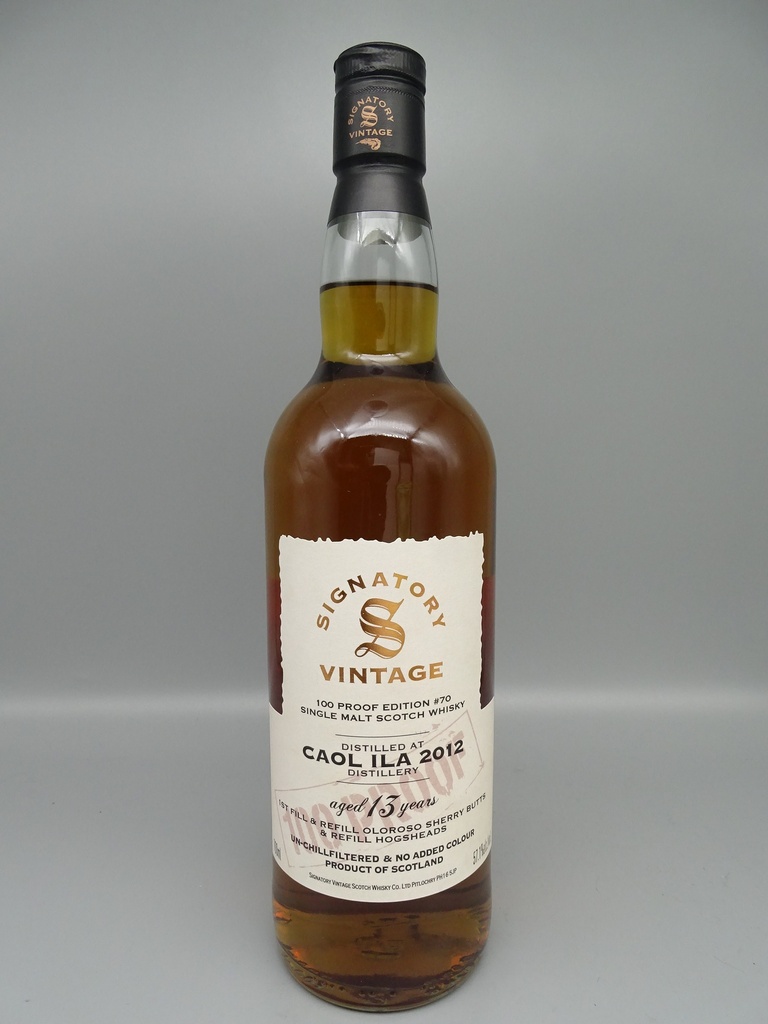 Caol Ila 2012/2026 13yo 1st Fill Oloroso Sherry Butts 100 Proof Ed. Nr. 70 57,1%