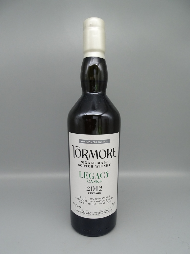 Tormore 2012/2025 12yo Legacy Casks 1st Fill Bourbon Barrels 52,1%