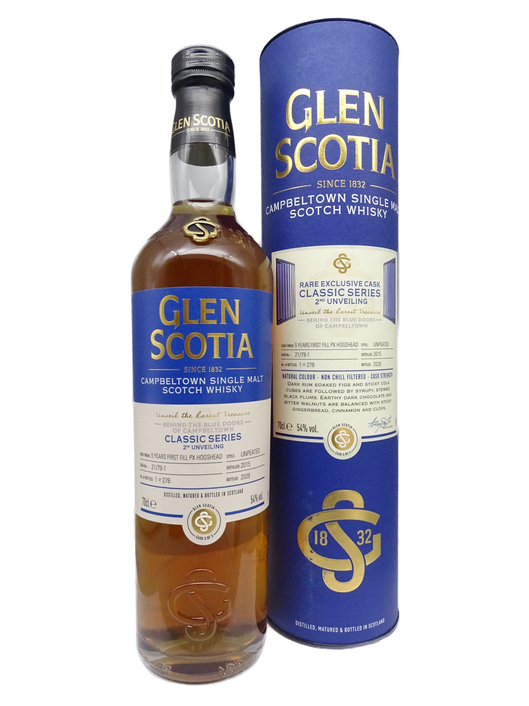 Glen Scotia 2015/2026 Classic Series Single Cask 21/79-1 1st Fill PX Cask Finish (5y) 54,0%