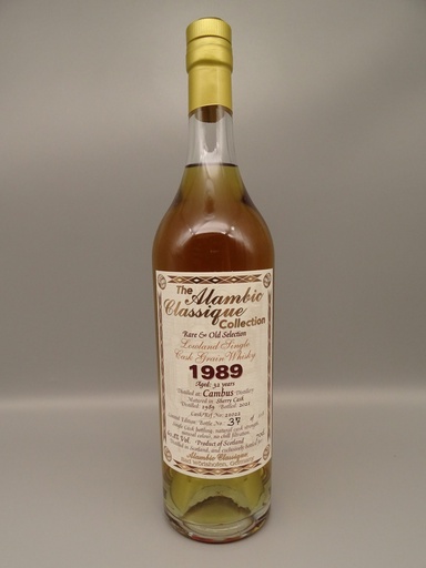 Cambus 1989/2022 33yo Single Grain Whisky 1st fill BB + finished 3yrs Laphroaig Cask  62,7%